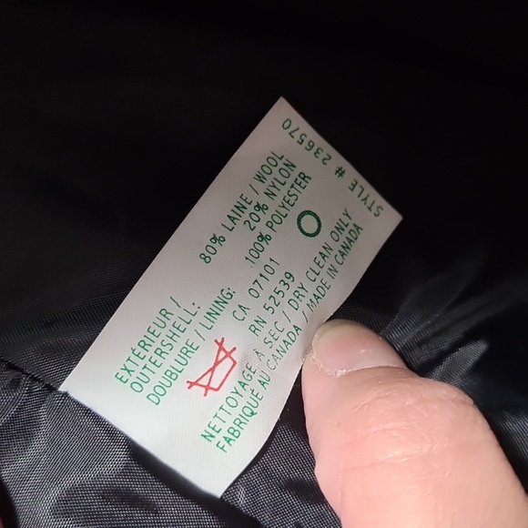 🟡Utex Navy blue Wool Coat - Picture 6 of 8